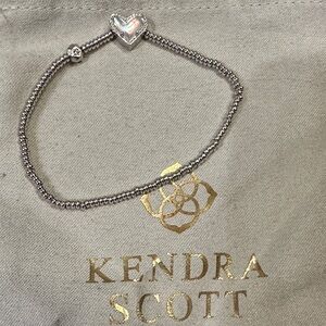 Kendra Scott Silver Heart Bracelet